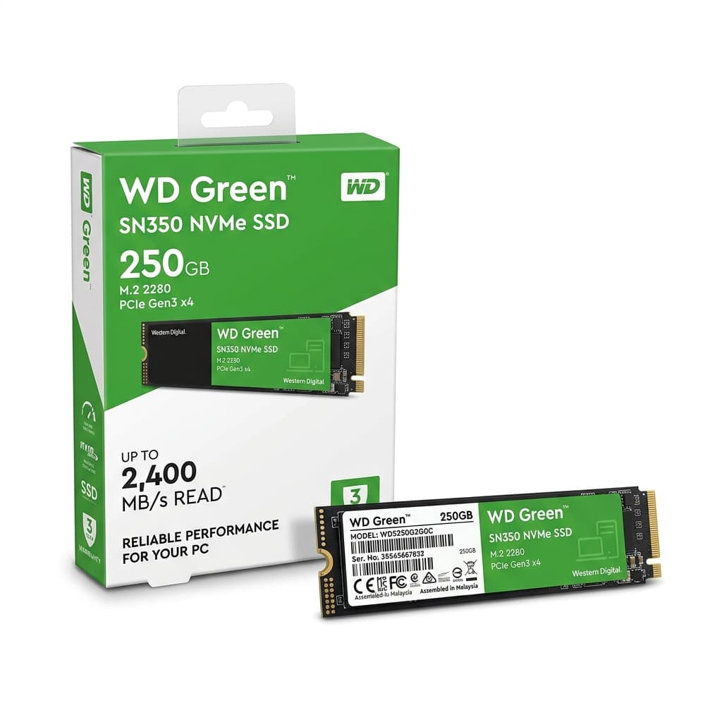 WD Green 250GB M.2 NVMe PCIe SSD